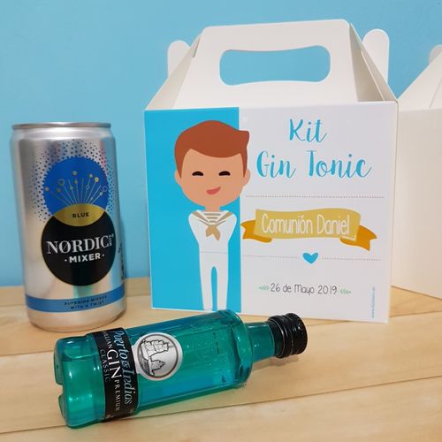 Kit Gin tonic puerto de Indias comunión niño