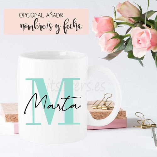 Taza inicial mint & rose